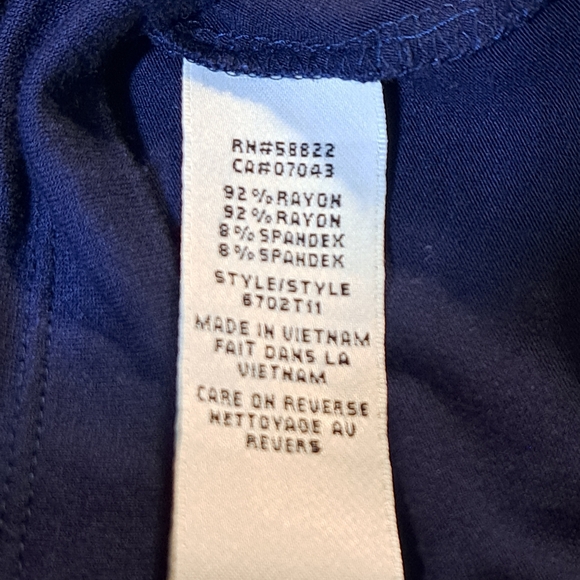 Max Studio Dark Blue Stretchy Maxi Skirt - Picture 6 of 7